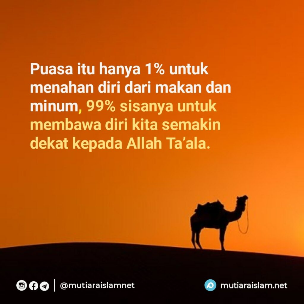 quotes puasa ramadhan - hanya satu persen
