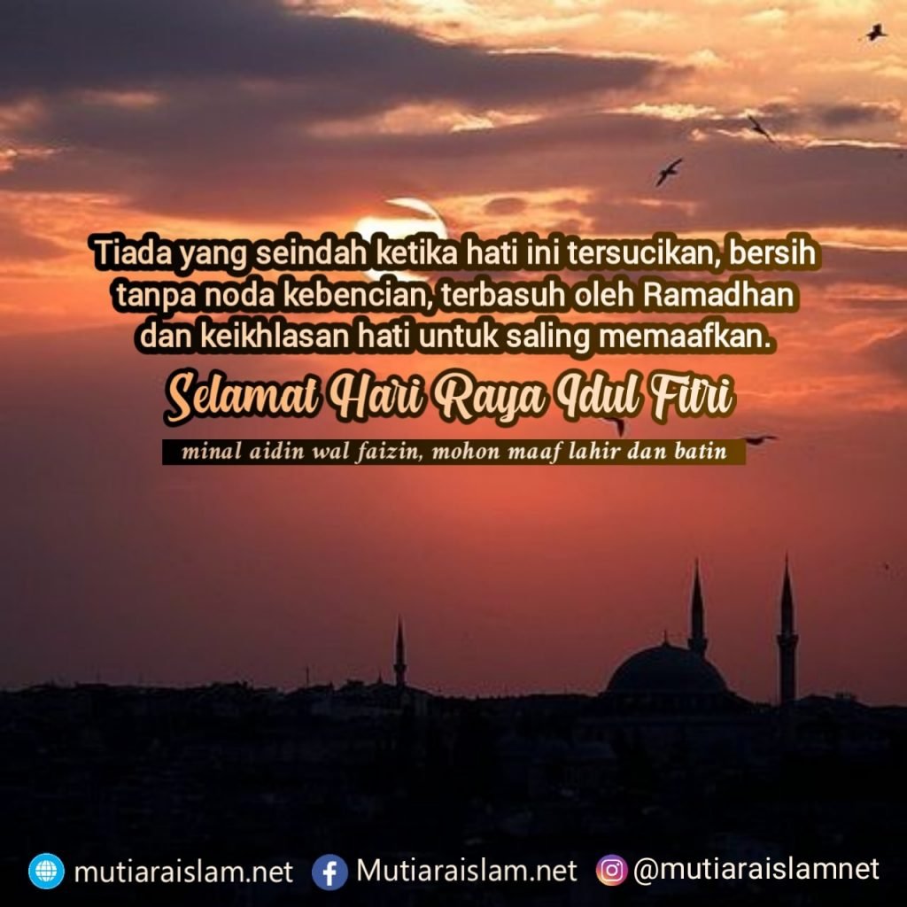 kata ucapan selamat idul fitri dan lebaran